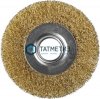 Щетка для УШМ дисковая 100 мм, витая стальная латунированная проволока 0,3мм MIRAX -  магазин крепежа  «ТАТМЕТИЗ»