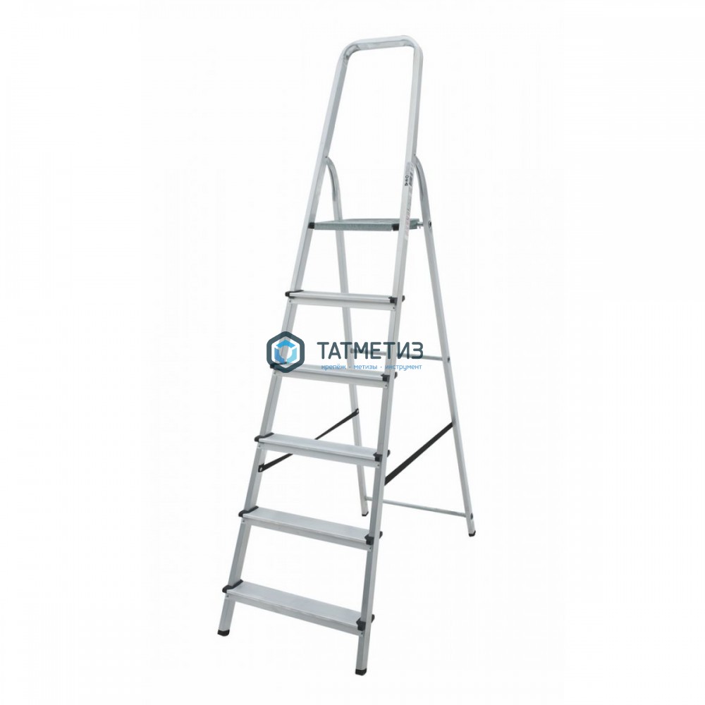 Стремянка 6 ступеней, алюминиевая, шир. ступени  80 мм NV -  магазин крепежа «ТАТМЕТИЗ»