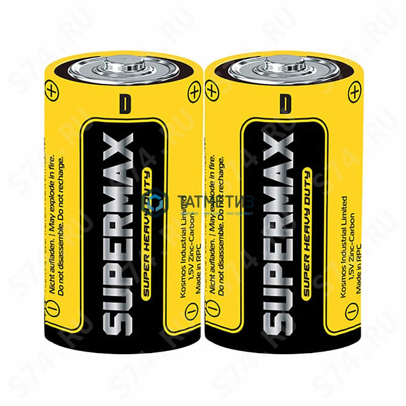 Батарейка Supermax R20 (большой бочонок) -  магазин крепежа  «ТАТМЕТИЗ»