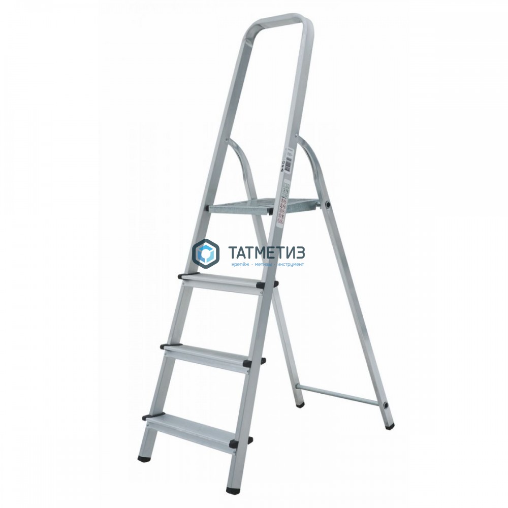 Стремянка 4 ступени, алюминиевая, шир. ступени  80 мм NV -  магазин крепежа «ТАТМЕТИЗ»