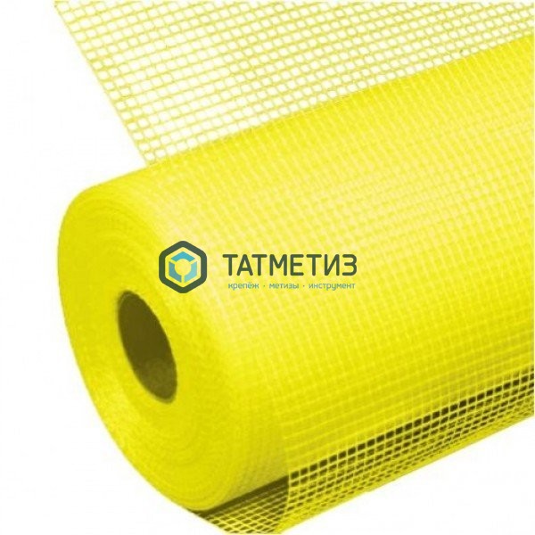 Сетка строительная фасадная 1000мм х 50м, желтая, 5х5 мм, 4WALLS, SMF115T/4 -  магазин «ТАТМЕТИЗ»