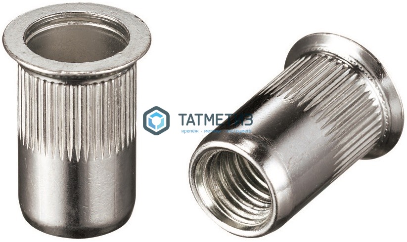 Заклепка резьбовая потайной борт М 5 L=13 (1,5-3,5) мм  NX -  магазин «ТАТМЕТИЗ»