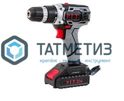 Дрель-шуруповерт аккумуляторная P.I.T 20В, БЗП, 2 Li акк.1,5Ач,2 ск,30Нм,быстр.зарядка,кейс -  магазин крепежа «ТАТМЕТИЗ»