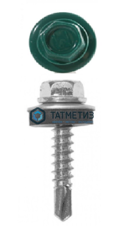 Саморез окраш.кров. 5,5х19 /6026/  (250 шт/уп)  ТК Саморез окраш.кров. 5,5х19 /6026/  (250 шт/уп)  ТК