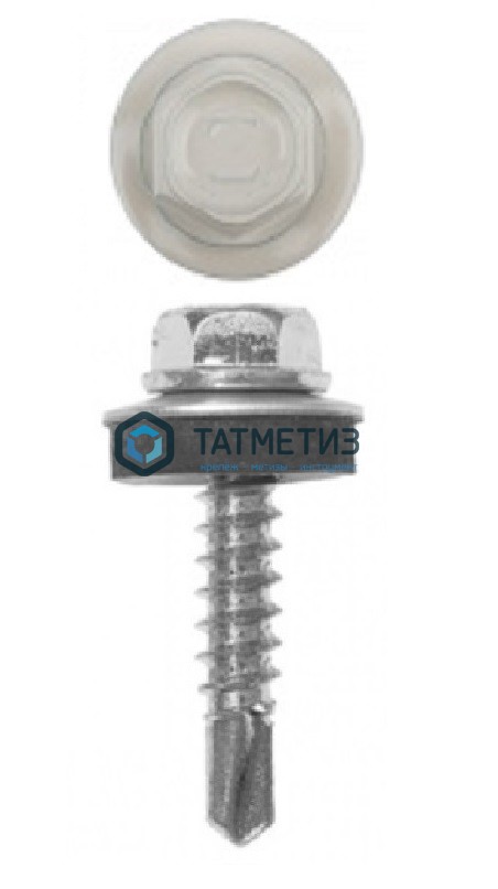 Саморез окраш.кров. 5,5х19 /9002/  (250 шт/уп)  HW -  магазин «ТАТМЕТИЗ»