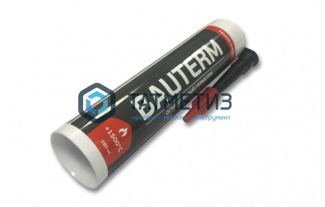 Герметик для печей огнеупорный 1500°С черный силикатный BAUTERM (12 шт/уп) -  магазин крепежа  «ТАТМЕТИЗ»