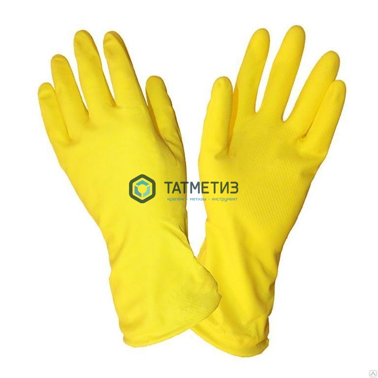 Перчатки резиновые хозяйственные р. 7 (S) -  магазин крепежа  «ТАТМЕТИЗ»