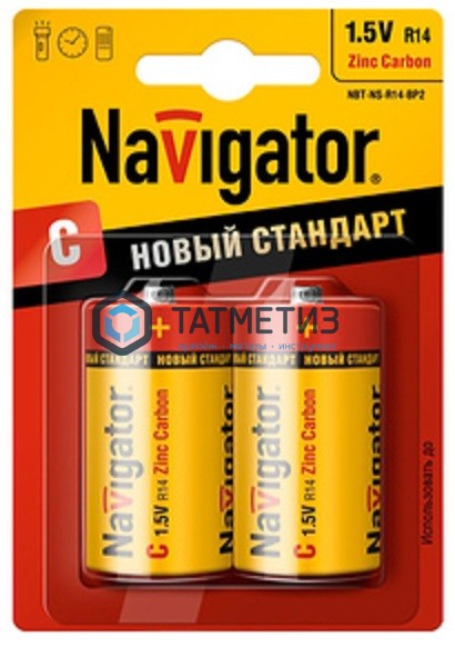 Батарейка Navigator R14 (маленький бочонок) -  магазин крепежа  «ТАТМЕТИЗ»