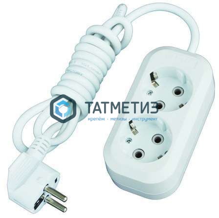 Удлинитель бытовой 2х3м с/з, 13А, IP20, ПВС 3х1,0 UNIVersal E-302 -  магазин крепежа «ТАТМЕТИЗ»
