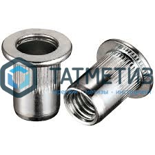 Заклепка резьбовая потайной борт М 6 L=15,5 (1,5-4,0) мм  NX |  «ТАТМЕТИЗ» Заклепка резьбовая потайной борт М 6 L=15,5 (1,5-4,0) мм  NX -  магазин крепежа «ТАТМЕТИЗ»