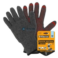Перчатки вязаные шерстяные, с начесом, с точк. 10 класс, серые, в и/у, 9(L), Fiberon/80/10 -  магазин крепежа «ТАТМЕТИЗ»