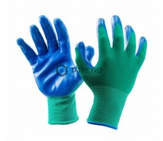 Перчатки нейлон с нитрилом Люкс (серый) -  магазин крепежа «ТАТМЕТИЗ»