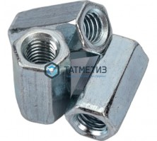 Гайка соединительная DIN 6334, оц М24 -  магазин крепежа «ТАТМЕТИЗ»