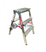 Стремянка 2-сторонняя Vira Rus 3 ступени -  магазин крепежа «ТАТМЕТИЗ»