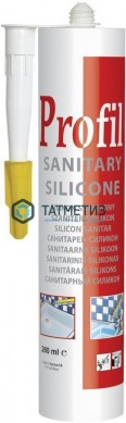 Герметик силиконовый Profil санитарный БЕЛЫЙ 280 мл / 15 |  «ТАТМЕТИЗ» Герметик силиконовый Profil санитарный БЕЛЫЙ 280 мл / 15 -  магазин крепежа «ТАТМЕТИЗ»