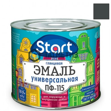 Эмаль ПФ-115  СЕРАЯ  1,8 кг-. /6 СТАРТ |  «ТАТМЕТИЗ» Эмаль ПФ-115  СЕРАЯ  1,8 кг-. /6 СТАРТ -  магазин крепежа «ТАТМЕТИЗ»
