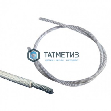 Трос с ПВХ стальной оц. 4-3  (200 м/бух) F -  магазин крепежа «ТАТМЕТИЗ»