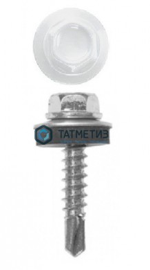 Саморез окраш.кров. 5,5х19 /9003/  (250 шт/уп)  МК |  «ТАТМЕТИЗ» Саморез окраш.кров. 5,5х19 /9003/  (250 шт/уп)  МК -  магазин крепежа «ТАТМЕТИЗ»