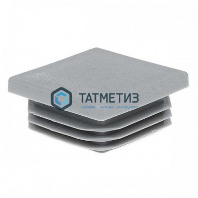 Заглушка для труб квадратная 60 х 60 мм (450 шт/уп) СЕРАЯ |  «ТАТМЕТИЗ» Заглушка для труб квадратная 60 х 60 мм (450 шт/уп) СЕРАЯ -  магазин крепежа «ТАТМЕТИЗ»