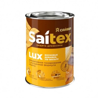 Деревозащитное средство Saitex LUX  БЕЛЫЙ  1 л./14 -  магазин «ТАТМЕТИЗ»