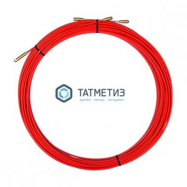 Протяжка кабельная REXANT (мини УЗК в бухте), стеклопруток, d=3,5 мм 30 м, красная -  магазин крепежа  «ТАТМЕТИЗ»