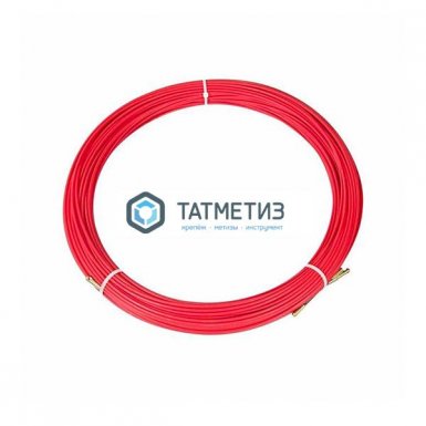 Протяжка кабельная REXANT (мини УЗК в бухте), стеклопруток, d=3,5 мм 70 м, красная -  магазин «ТАТМЕТИЗ»