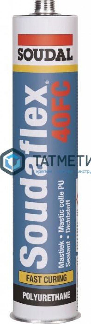 Полиуретановый герметик SOUDAL  SOUDAFLEX 40FC быстроотверждающийся белый 600мл -  магазин крепежа  «ТАТМЕТИЗ»