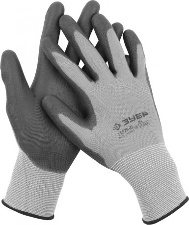 Перчатки ЗУБР "МАСТЕР" для точных работ с полиуретановым покрытием, размер M (8) -  магазин крепежа  «ТАТМЕТИЗ»