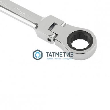 Ключ комбинированный трещоточный, 17мм, CrV, зеркальный хром// MATRIX PROFESSIONAL -  магазин крепежа  «ТАТМЕТИЗ»