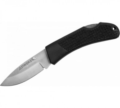 Нож STAYER складной с обрезиненной ручкой, большой -  магазин крепежа  «ТАТМЕТИЗ»