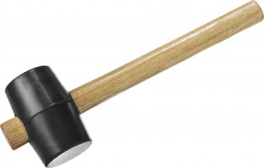 Киянка резиновая 230 г, ЗУБР "МАСТЕР", черная, с деревянной ручкой -  магазин крепежа  «ТАТМЕТИЗ»