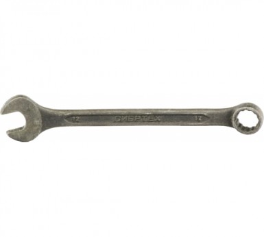 Ключ комбинированный 12мм, CrV, фосфатированный, ГОСТ 16983// СИБРТЕХ -  магазин крепежа  «ТАТМЕТИЗ»