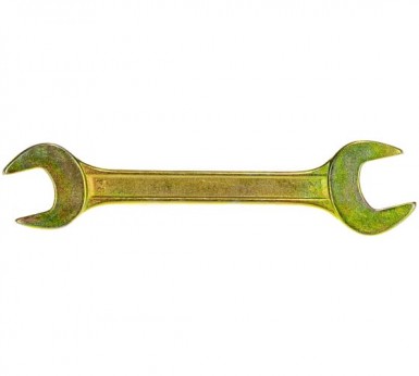 Ключ рожковый 24х27мм, желтый цинк// СИБРТЕХ -  магазин крепежа  «ТАТМЕТИЗ»