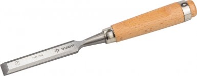 Стамеска-долото 20 мм, ЗУБР "ЭКСПЕРТ" с деревянной ручкой, хромованадиевая -  магазин крепежа  «ТАТМЕТИЗ»
