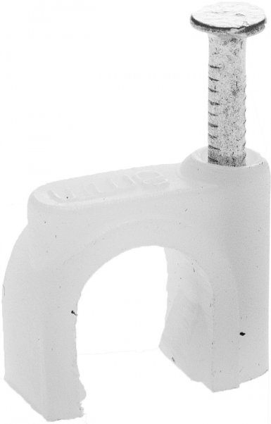Скоба-держатель STAYER для круглого кабеля, с оцинкованным гвоздем, 4 мм, 100 шт -  магазин крепежа  «ТАТМЕТИЗ»