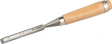 Стамеска-долото 14 мм, ЗУБР "ЭКСПЕРТ" с деревянной ручкой, хромованадиевая -  магазин крепежа  «ТАТМЕТИЗ»