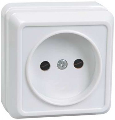 Розетка 1-м ОП Октава 10А IP20 без заземл. бел. ИЭК ERO10-K01-10-DC -  магазин крепежа «ТАТМЕТИЗ»