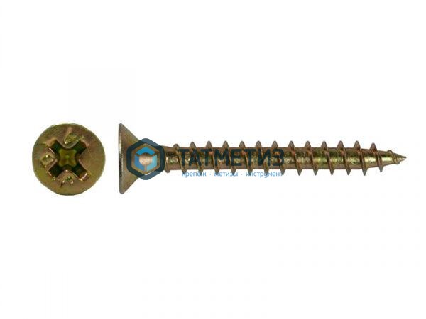 Саморезы потай по дереву желтые, PH2  3,5х51 (8 000 шт/уп) SR |  «ТАТМЕТИЗ» Саморезы потай по дереву желтые, PH2  3,5х51 (8 000 шт/уп) SR -  магазин крепежа «ТАТМЕТИЗ»